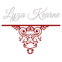 Lyza Kearne filigree shelf logo for footer and about page